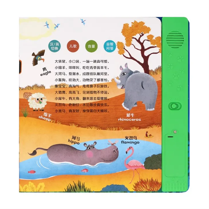Customize Audiobook With Sound Board Educational Toy For 2-6kids